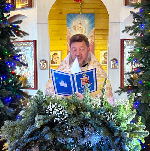 Рождество Христово 2022 в Никольском храме деревни Юдино